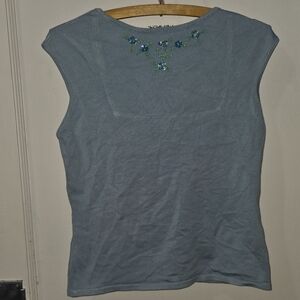 Women's Blue INC Sleeveless Top